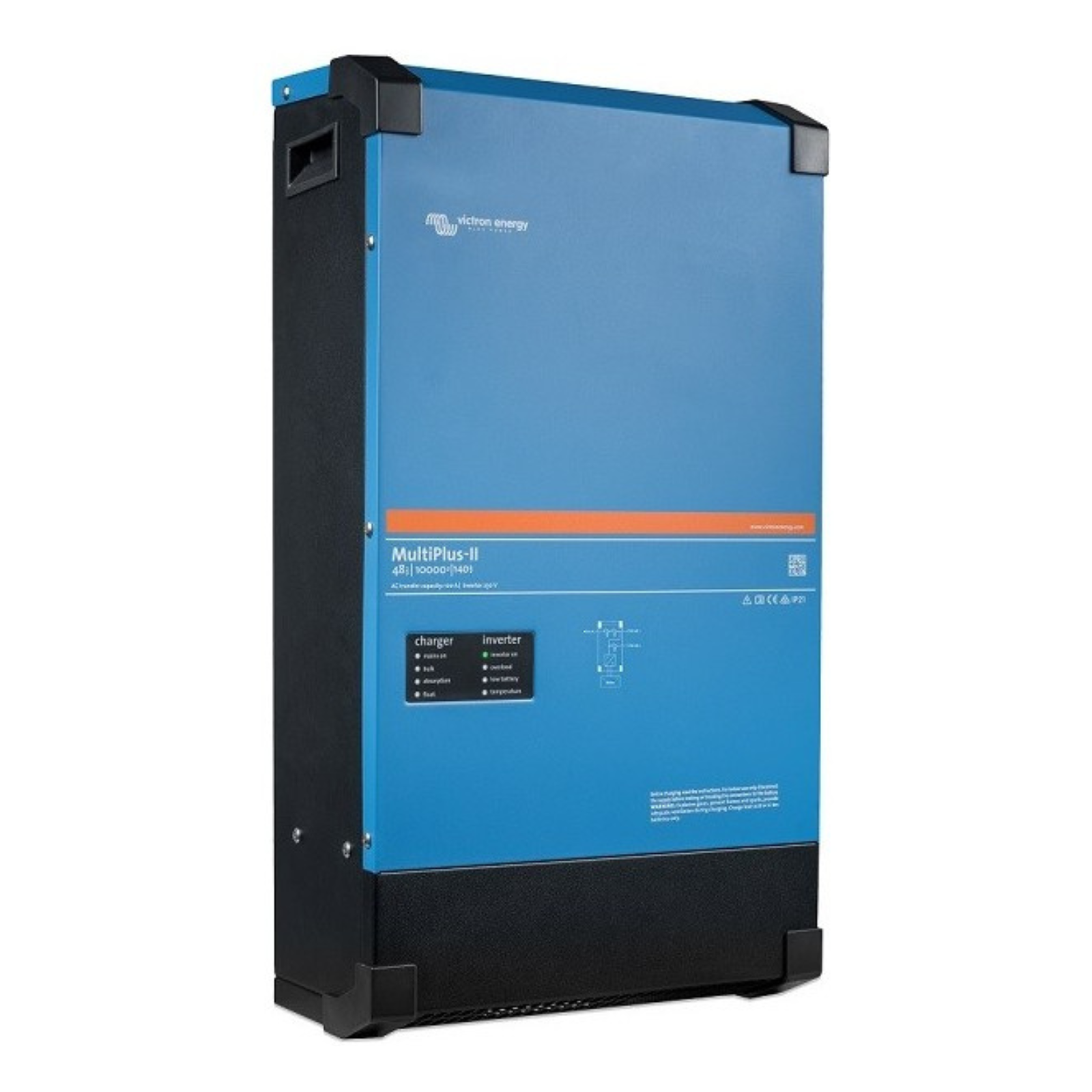 Blue Victron MultiPlus-II 48V inverter charger for campervan or off-grid power systems
