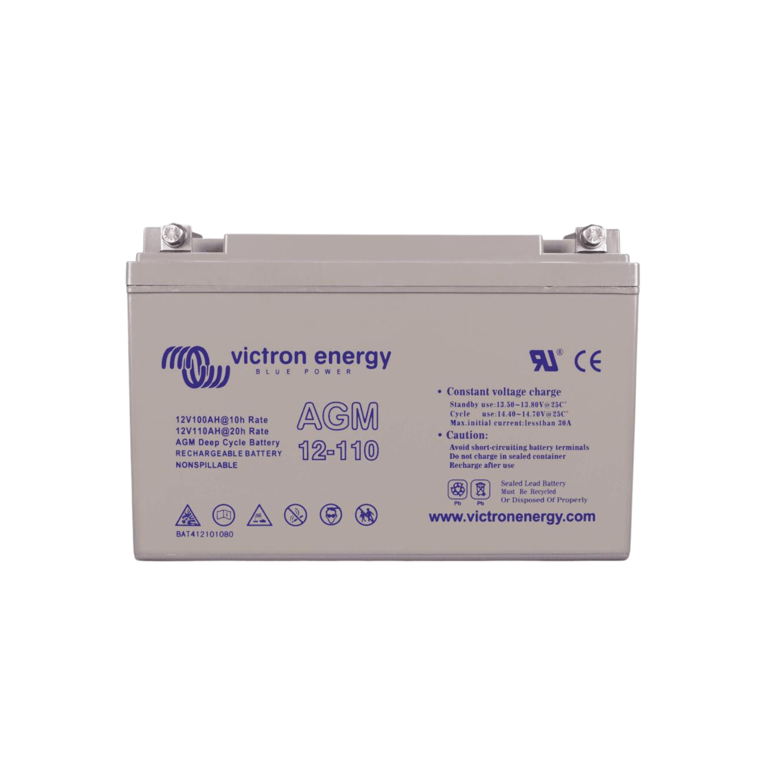 Victron 12V/130Ah AGM Deep Cycle Battery Image