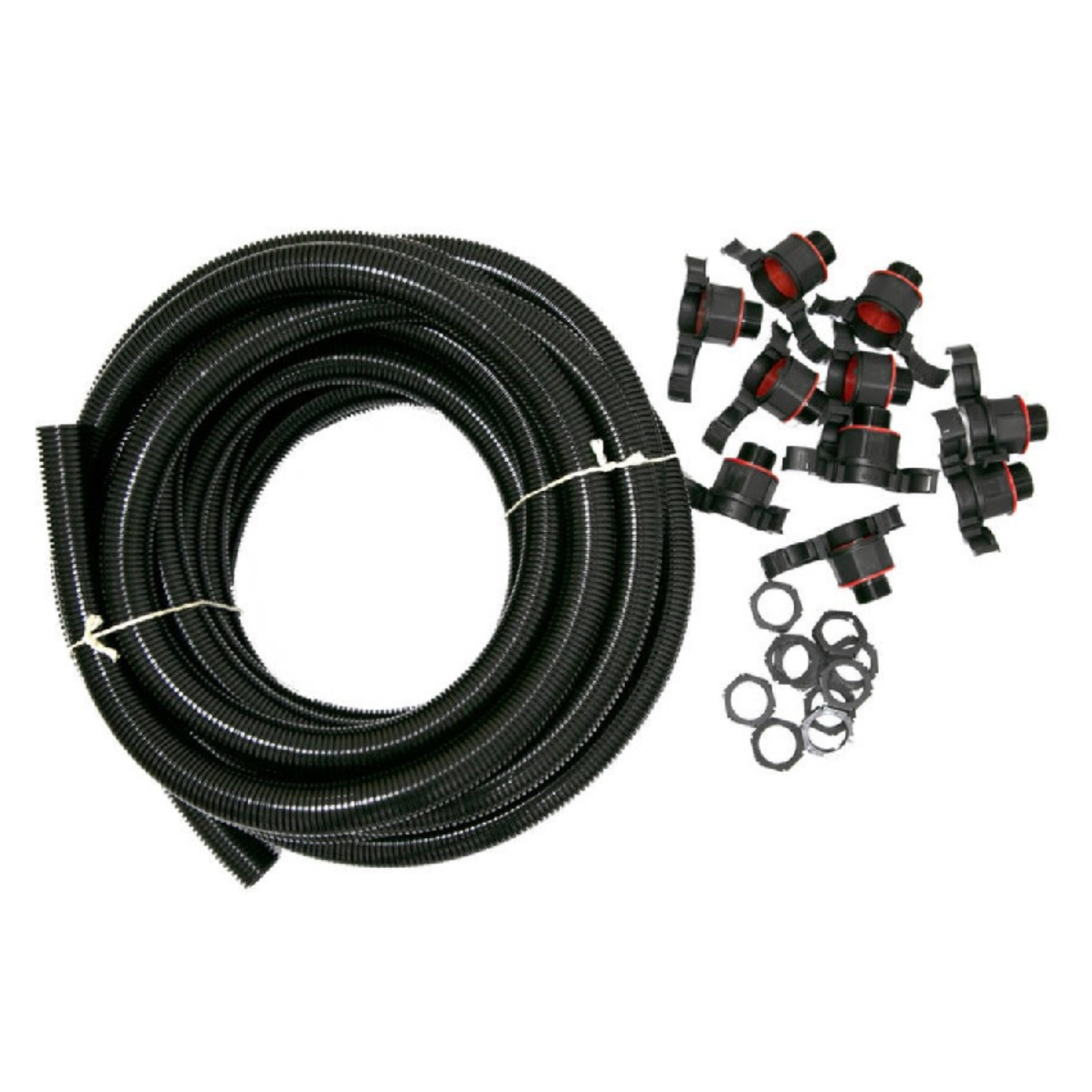 Wiska Polypropylene Flexible Conduit Fitting Pack 20mm Black image