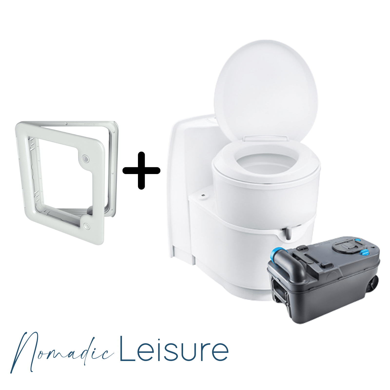Campervan cassette toilet and access hatch kit for off-grid or marine use