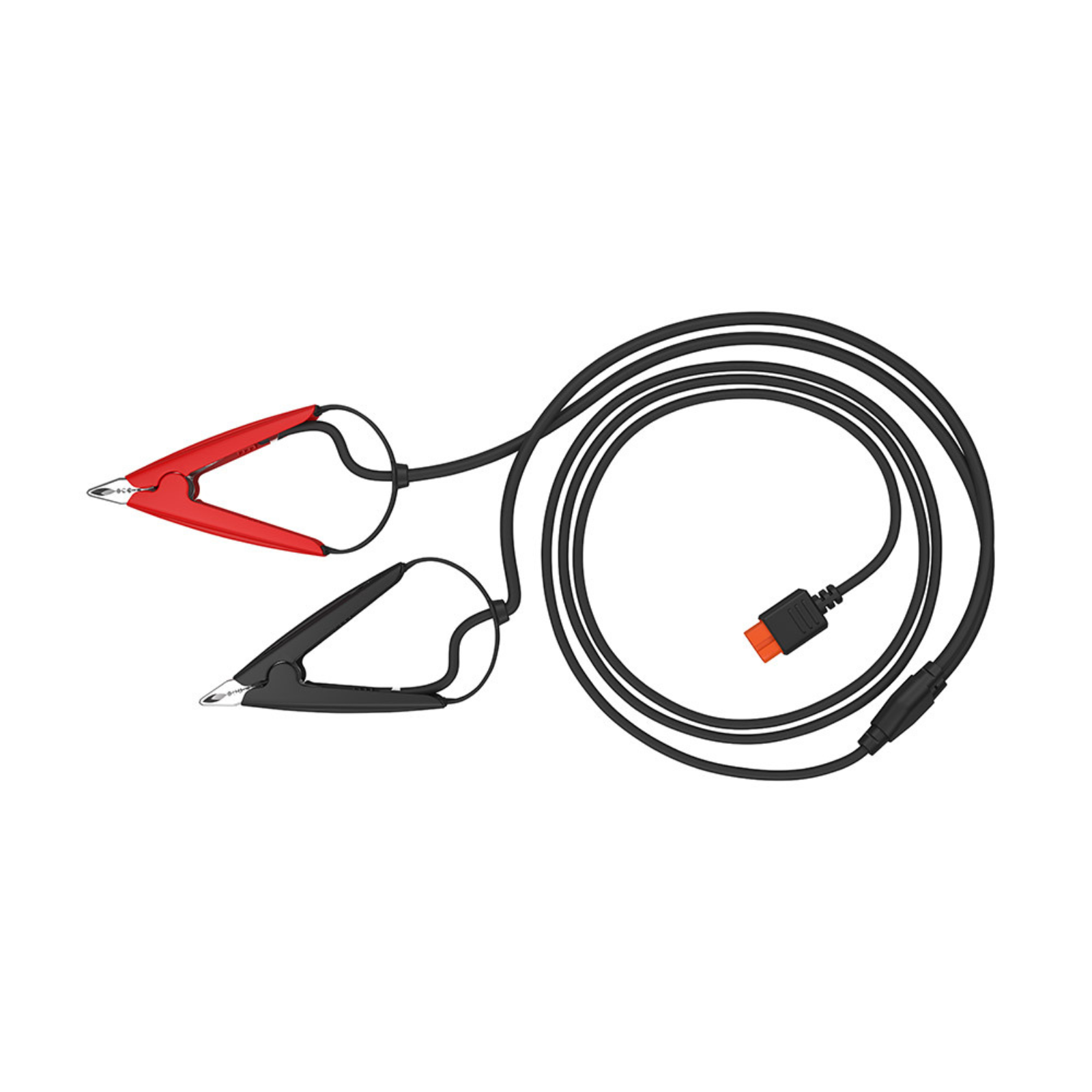 Anderson plug cable with red and black battery crocodile clamps for campervan solar kits