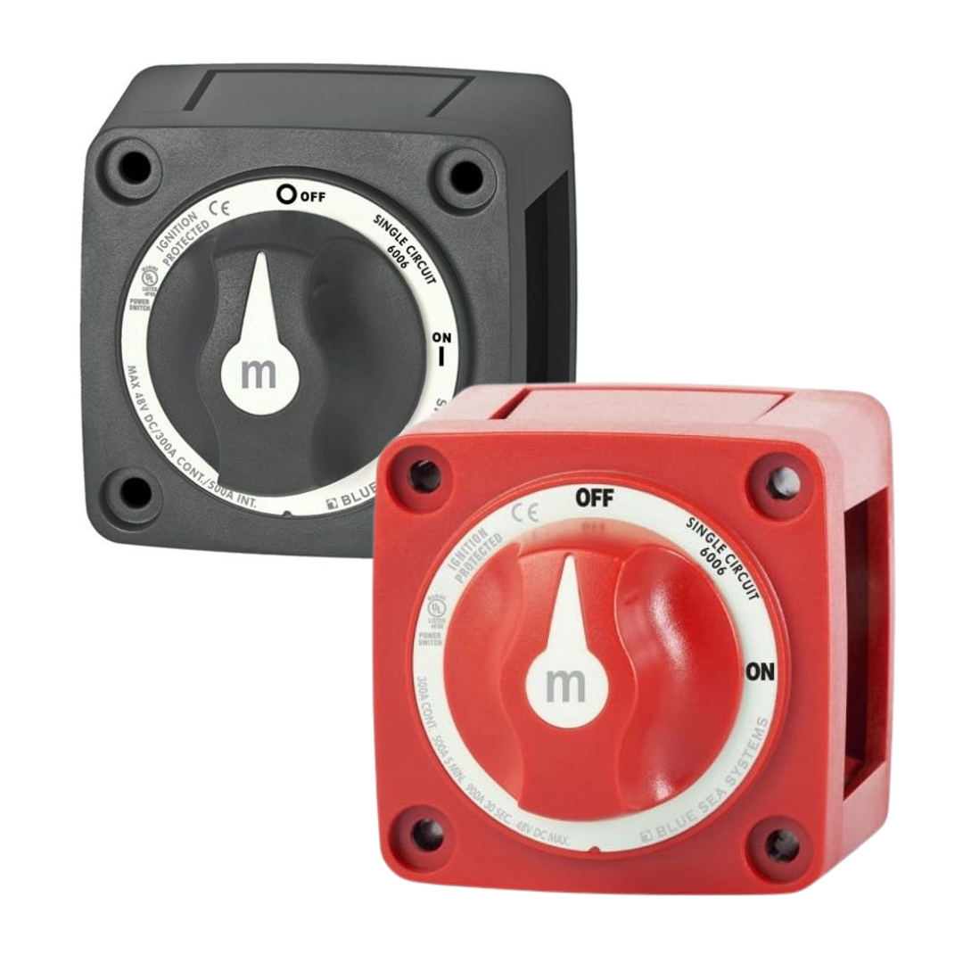 Blue Sea Black or Red Mini Switch On/Off