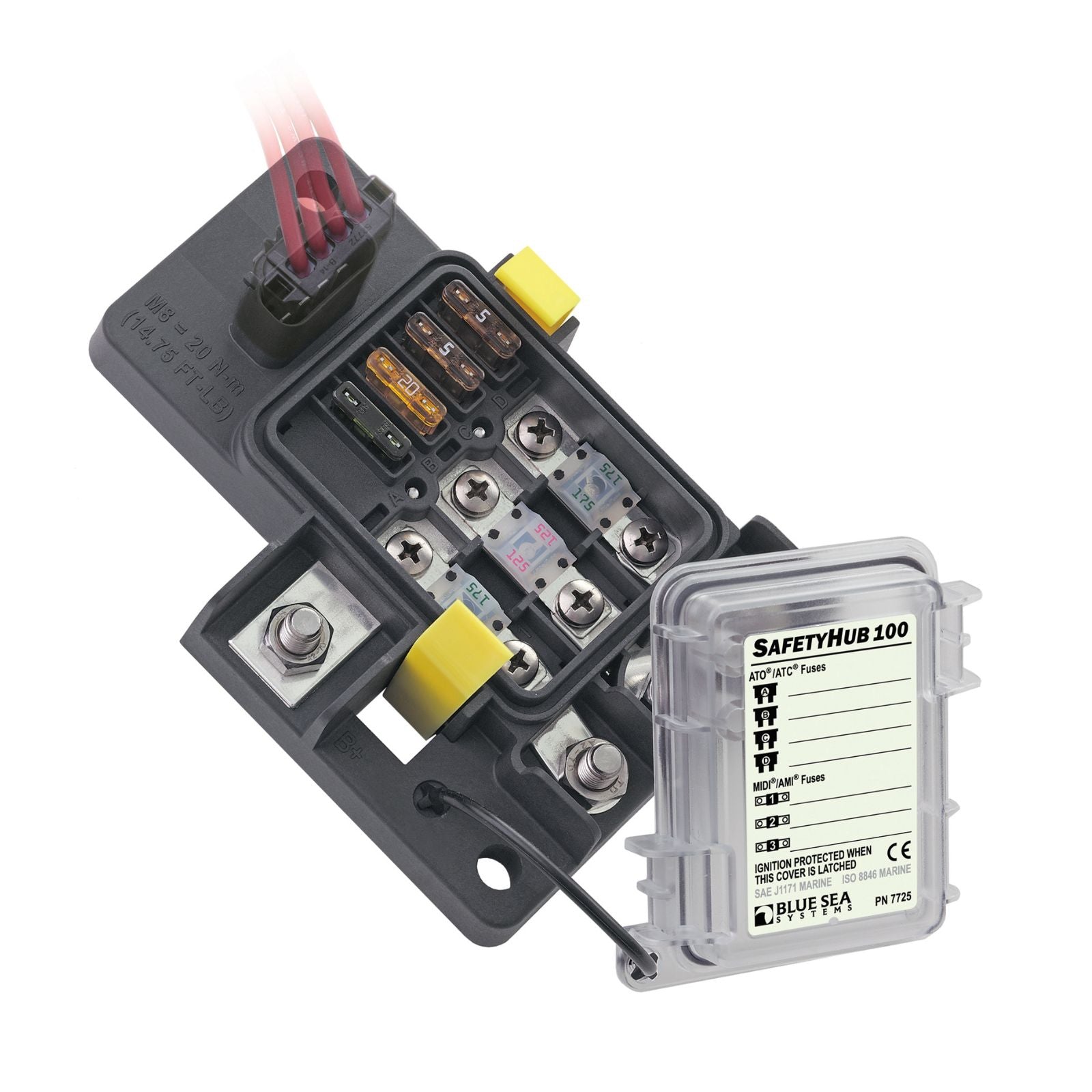 Blue Sea Systems Fuse Block SafetyHub 100 Image