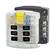 Blue Sea Systems ST Blade Fuse Block 6 Circuit with Cover Image