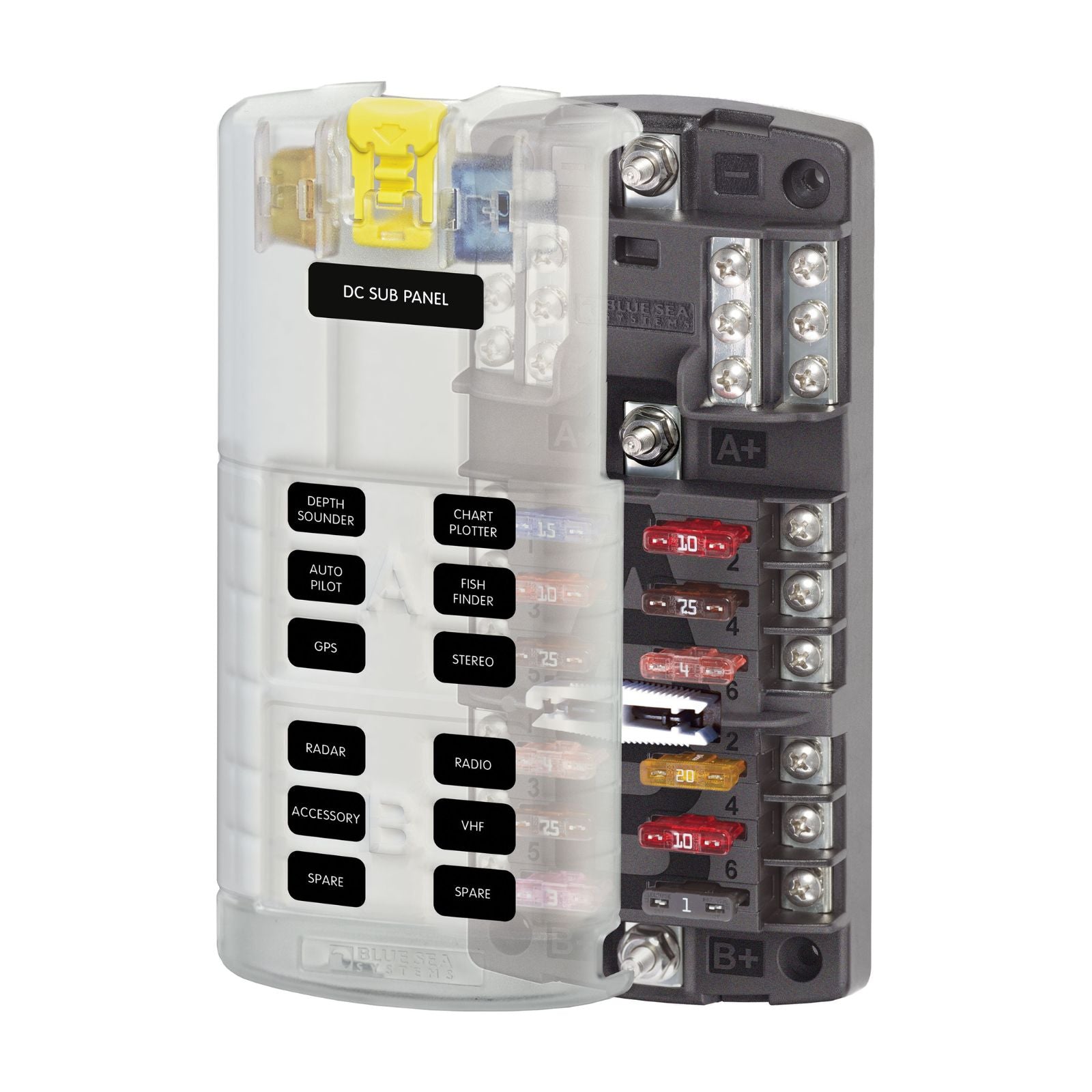 Blue Sea Systems 5032 ST Blade Fuse Block Dual 12 Image