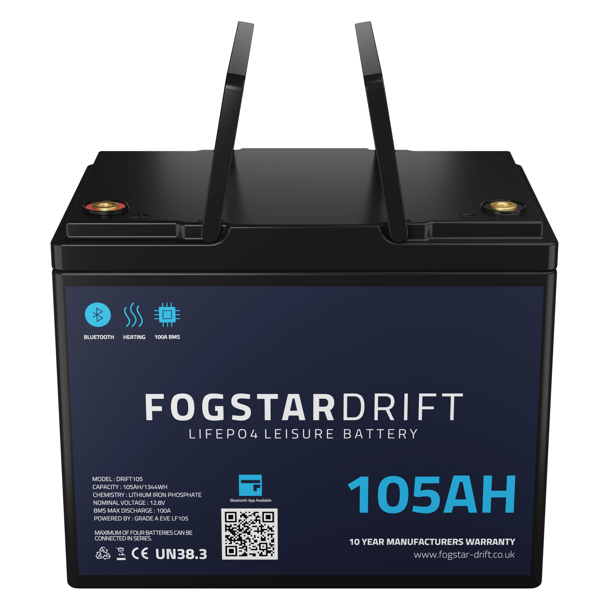 Fogstar Drift 12v 105Ah Lithium Leisure Battery