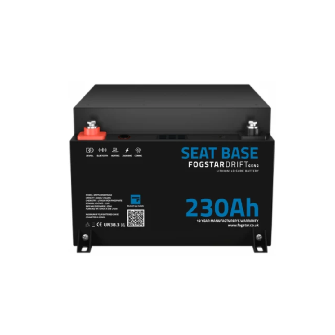 Fogstar Drift Gen2 12V 230Ah Seat Base Lithium Leisure Battery