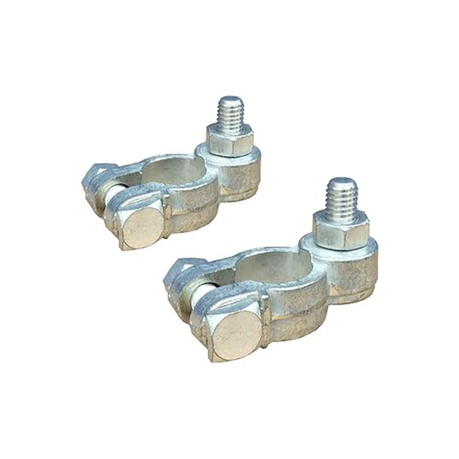 Heavy Duty Positive & Negative Battery Terminal Connectors Post & Nuts ...