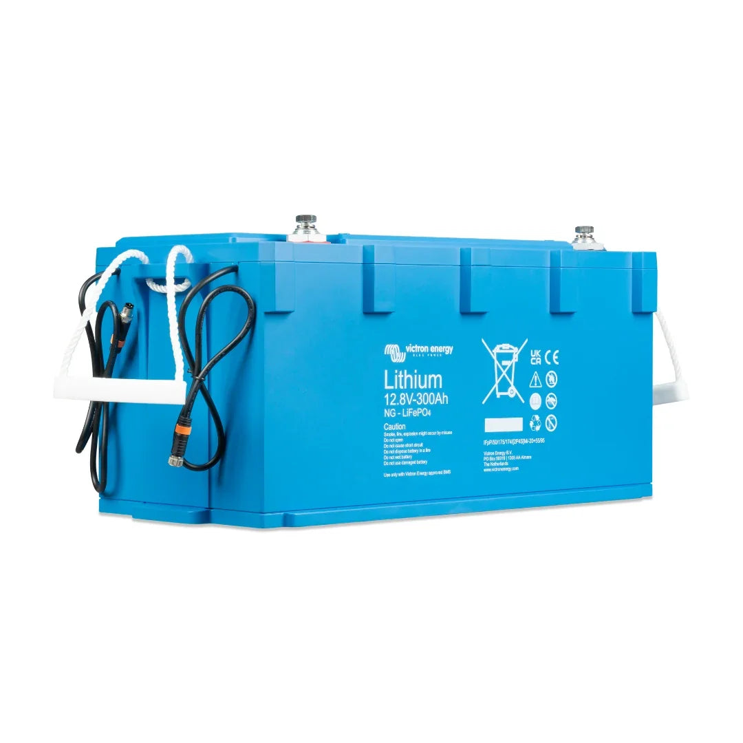 Victron Energy 12.8V 300Ah NG LiFePO4 Lithium Battery in blue casing