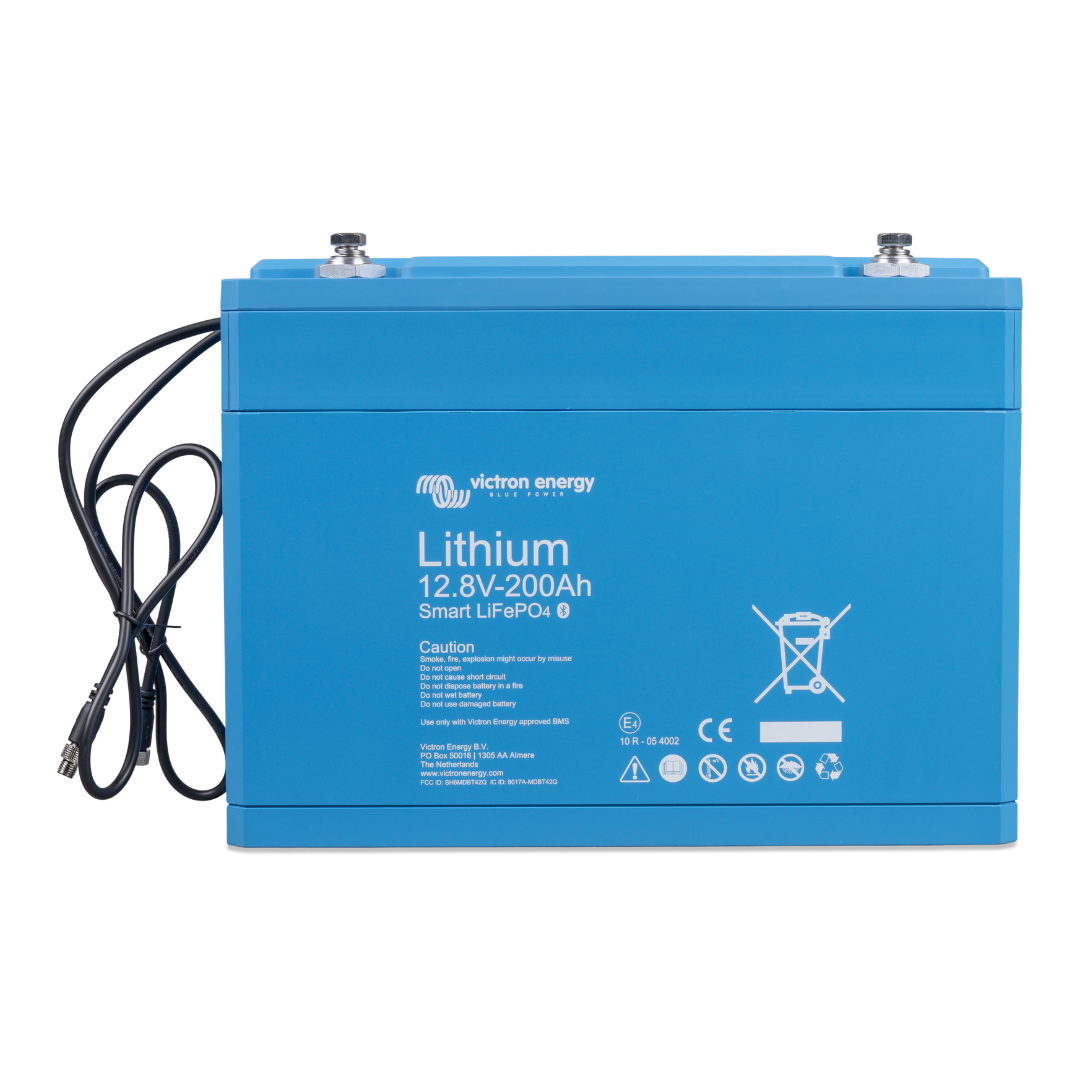 Victron 12.8V 200Ah Smart LiFePO4 Lithium Battery – BAT512120610