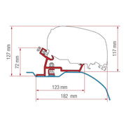 Fiamma F65/F80s Awning Adapter Kit Ducato Jumper BoxerFiamma F65/F80s Awning Adapter Kit Ducato Jumper Boxer image