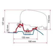 Fiamma F65/F80 Awning Bracket Kit for Mercedes Sprinter image