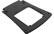 Black mounting frame for campervan or marine appliance installation, isolated on white background.