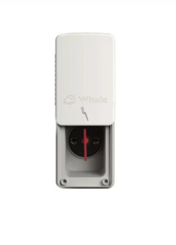 White Whale caravan or campervan external power inlet with protective cover