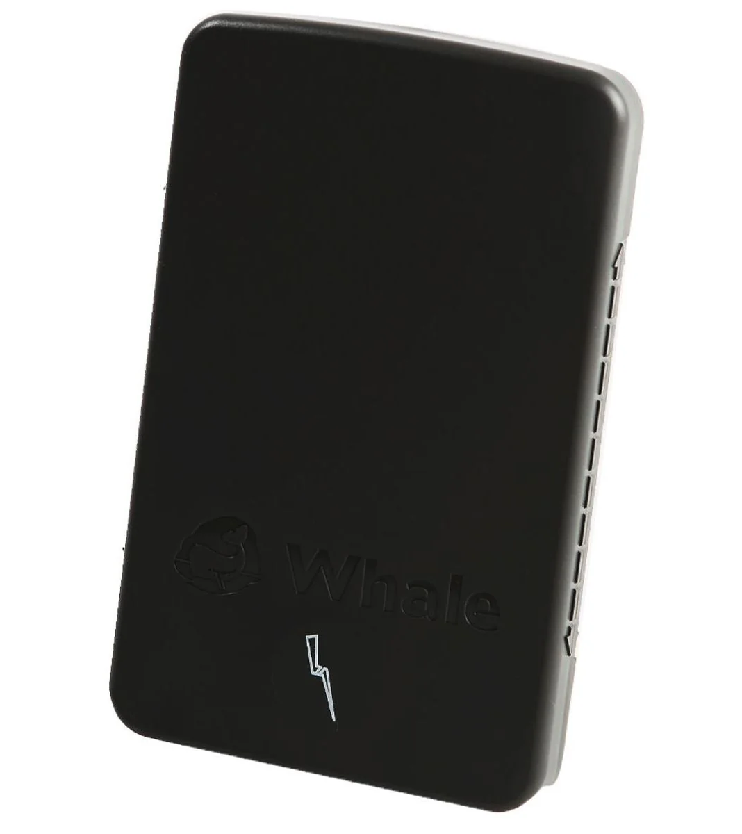 Black Whale electrical control box for campervan or marine use with vented sides