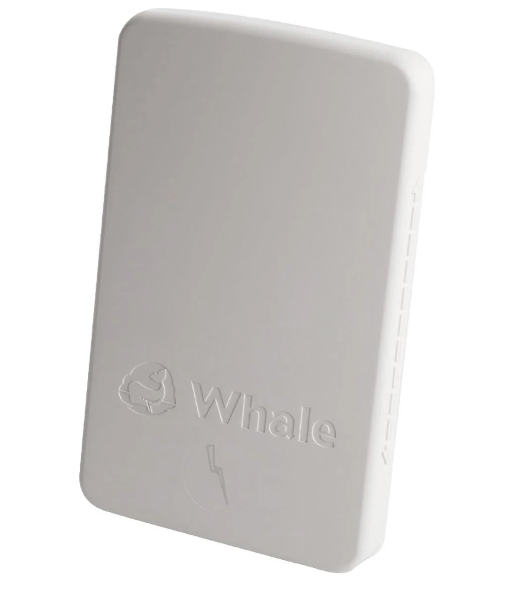 White Whale branded electrical control box for campervan and marine use