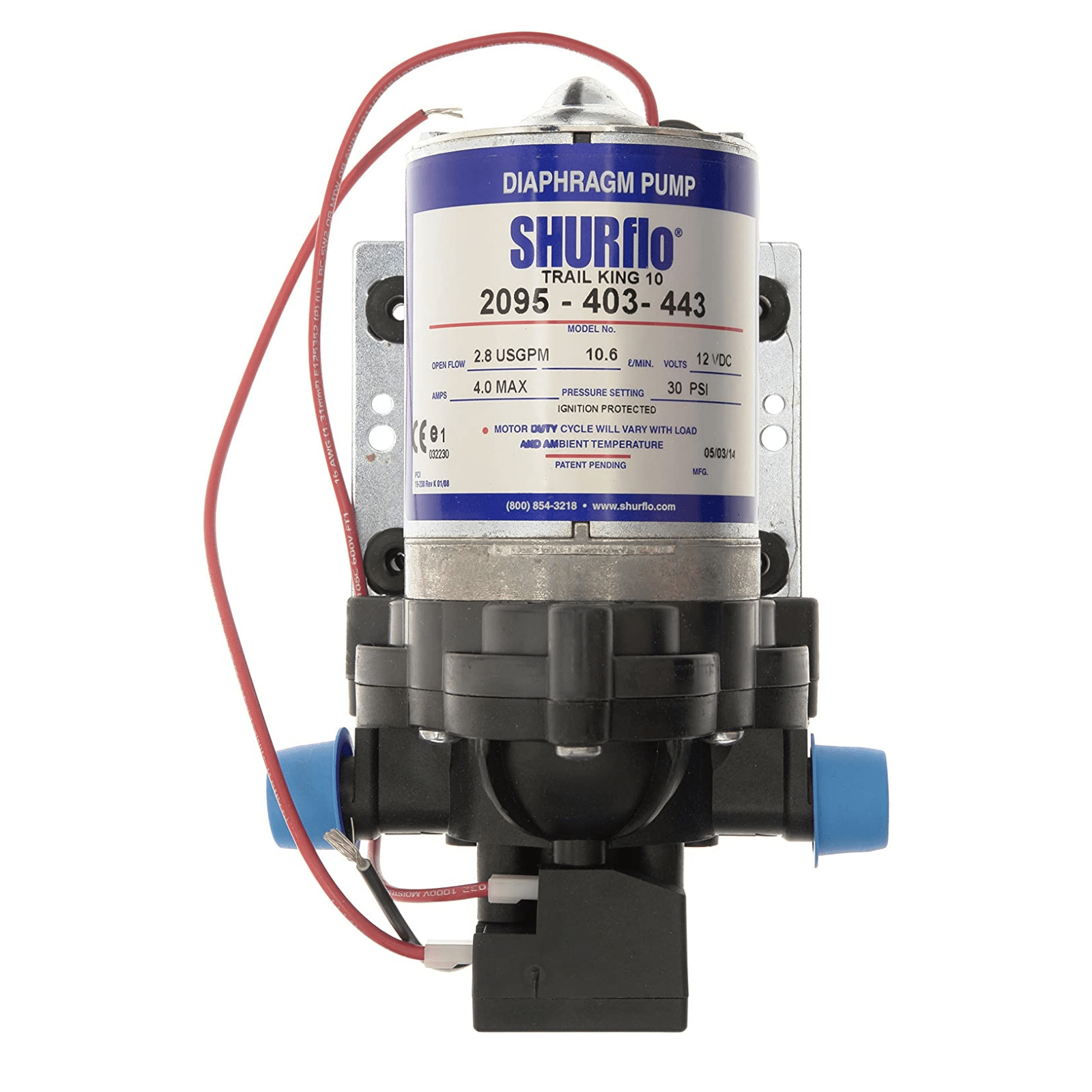 Shurflo 10L30psi 12V Water Pump