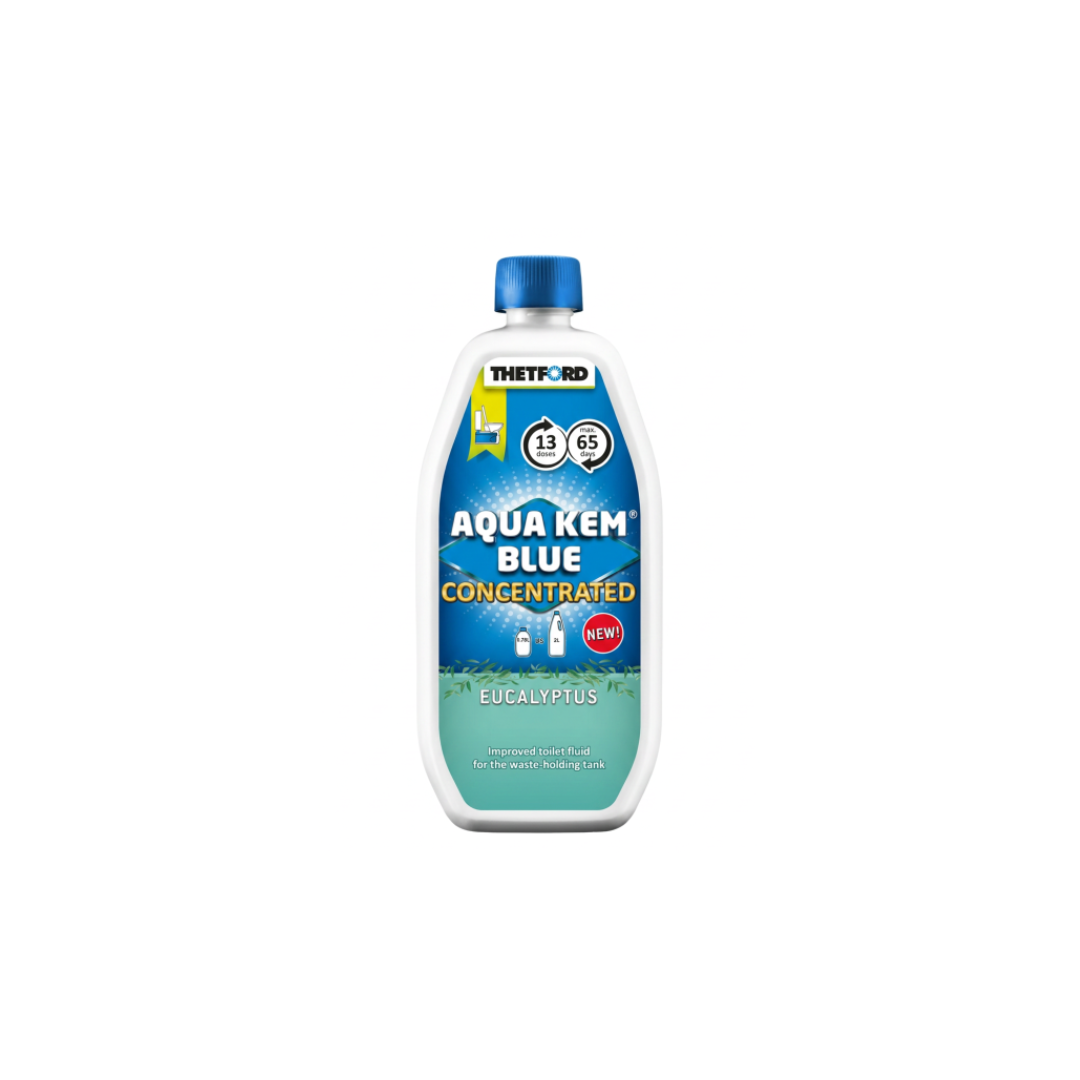 Thetford Aqua Kem Blue Eucalyptus Concentrated 780ml | Toilet Waste Tank Fluid for Caravans & Motorhomes