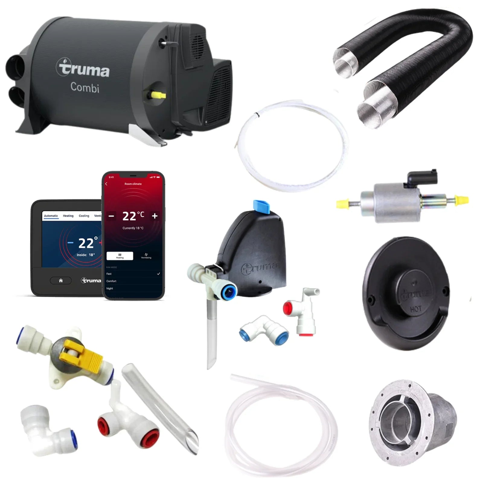 Truma Combi D4E: D6E Diesel Water and Air Heater Kit image