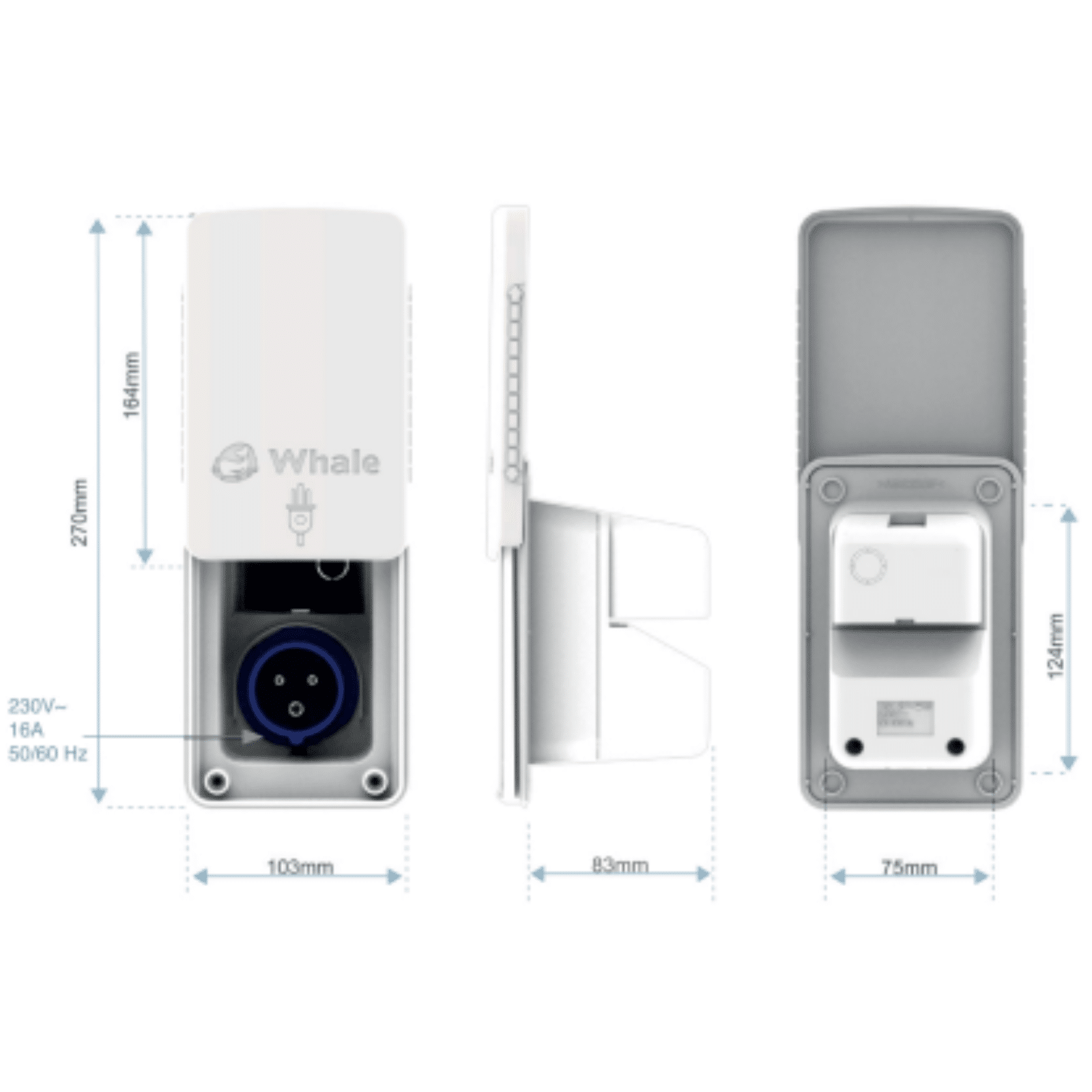 Whale Mains Electrical In Socket Dimensions