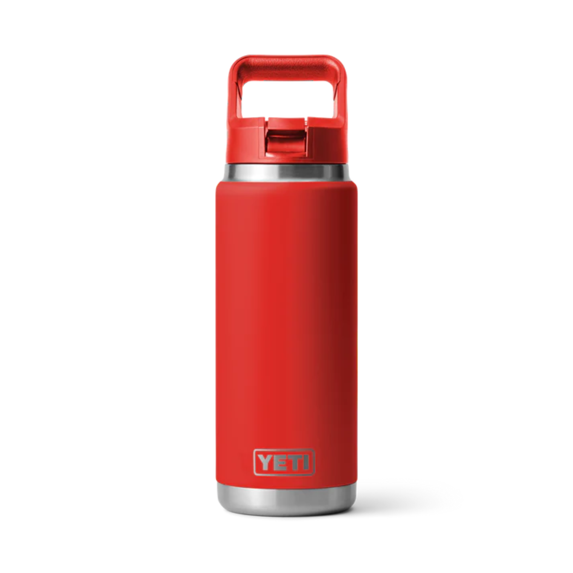 YETI Rambler 26 oz Bottle Chug with Straw Red