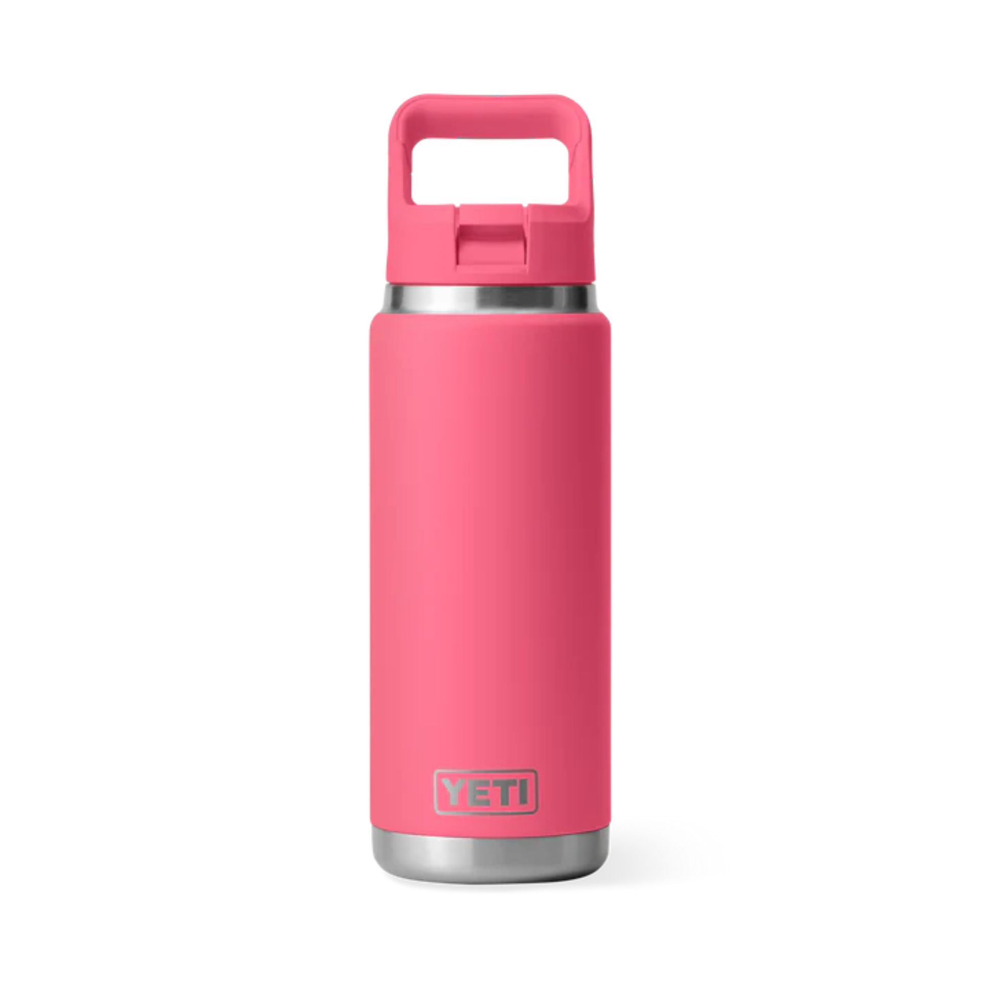 YETI Rambler 26 oz Bottle Chug with Straw Tropical Pink